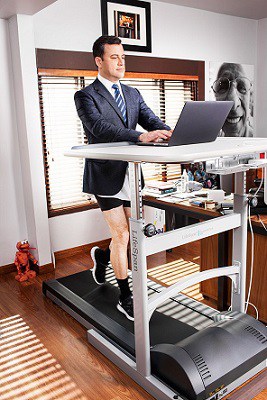 Desk treadmill